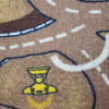 שטיח מקיר לקיר דגם רחוב חום